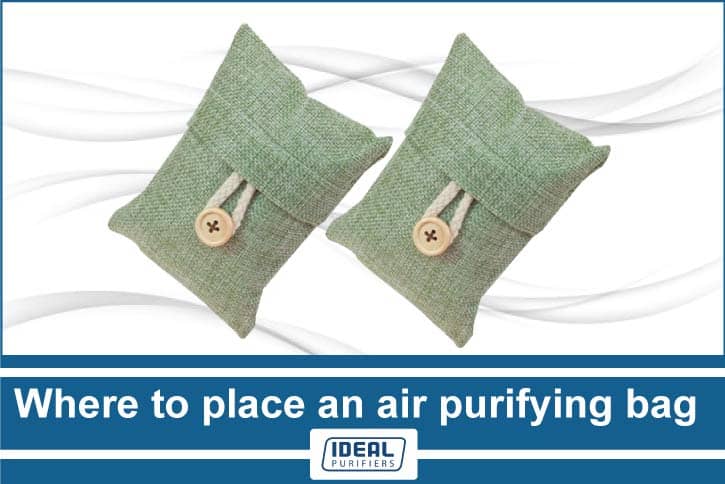 Where to place an air purifying bag